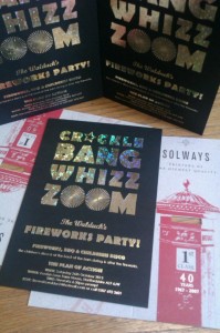 Thick Luxury invitations foil blocked 700gsm by Solways quality printing London