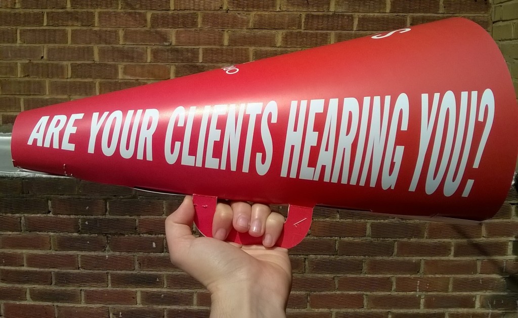 Loud hailer paper megaphone  | Solways Quality Printing London